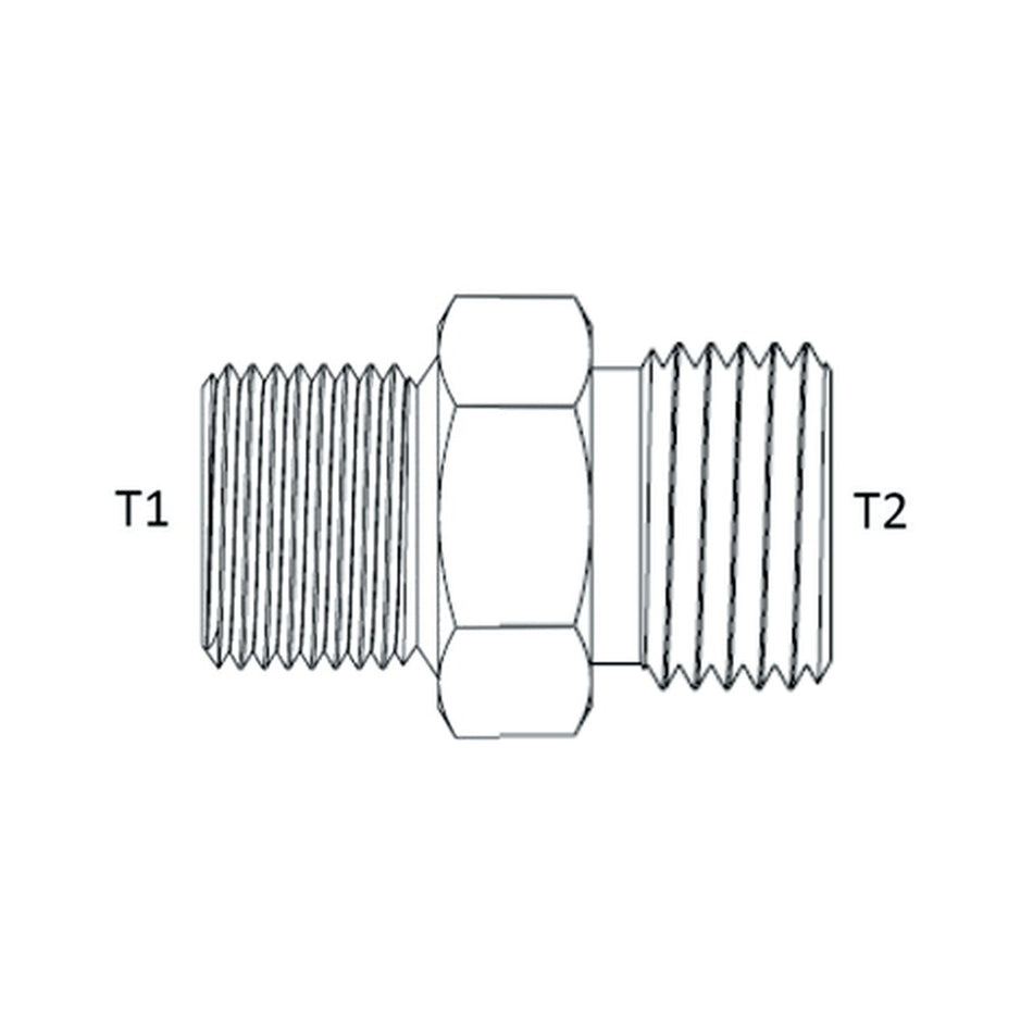 SWIVEL | BSPP MALE X ORFS FEMALE SWIVEL - PRODUCT IMAGE
