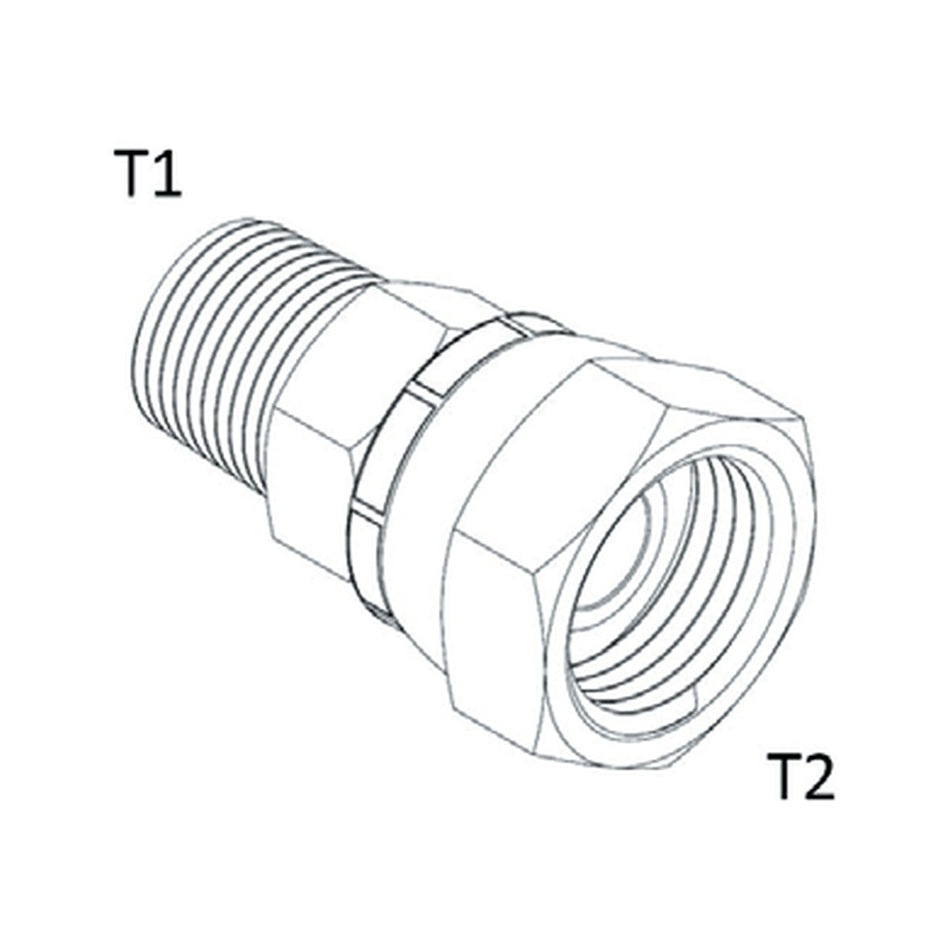 SWIVEL | JIC FEMALE SWIVEL X NPT MALE - PRODUCT IMAGE
