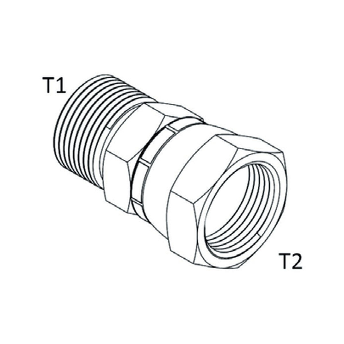 SWIVEL | JIC MALE X ORFS FEMALE SWIVEL - PRODUCT IMAGE