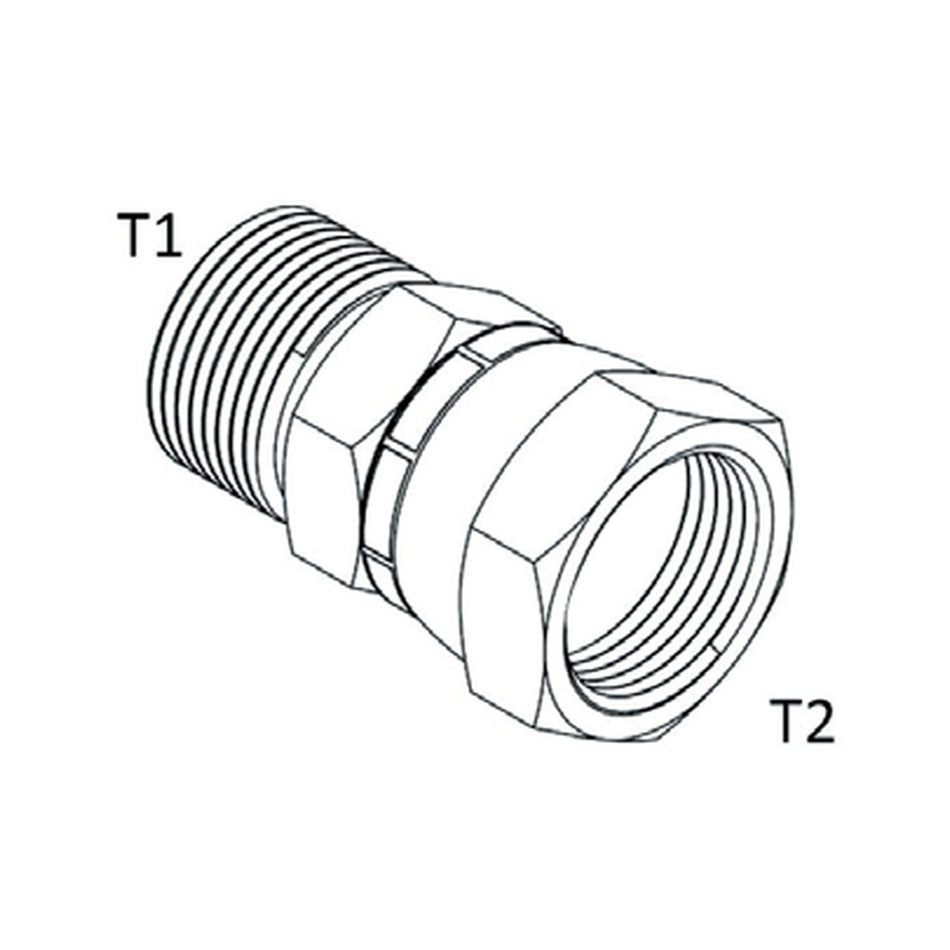 SWIVEL | JIC MALE X ORFS FEMALE SWIVEL - PRODUCT IMAGE