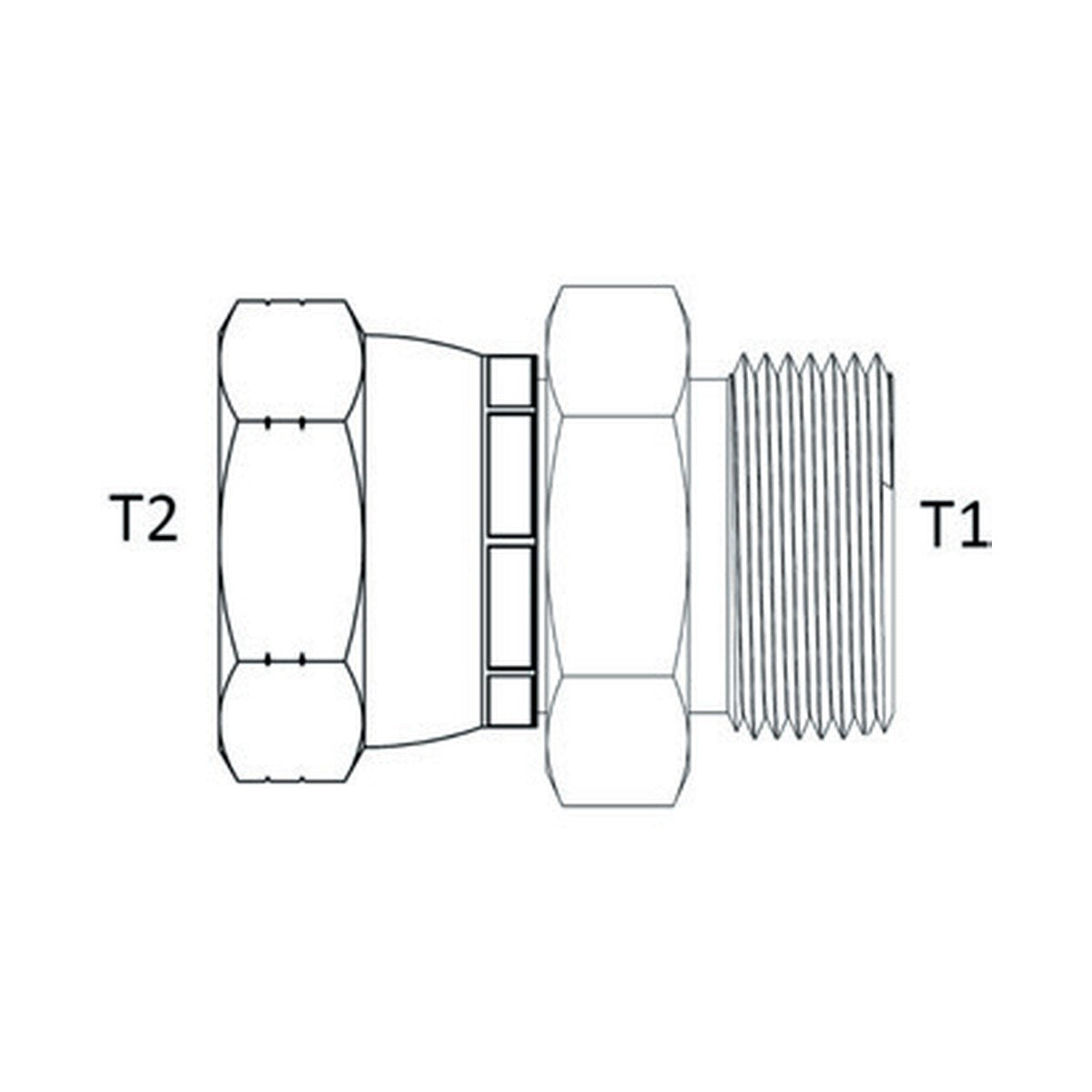 SWIVEL | ORFS MALE X ORFS FEMALE SWIVEL - PRODUCT IMAGE