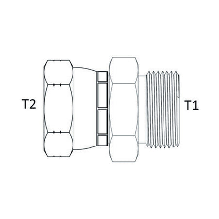 SWIVEL | ORFS MALE X ORFS FEMALE SWIVEL - PRODUCT IMAGE