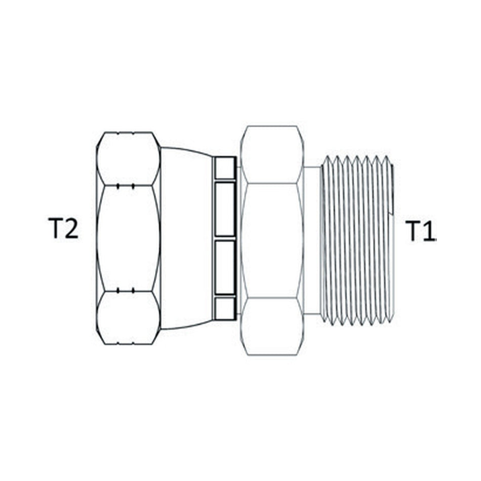 SWIVEL | ORFS MALE X ORFS FEMALE SWIVEL - PRODUCT IMAGE