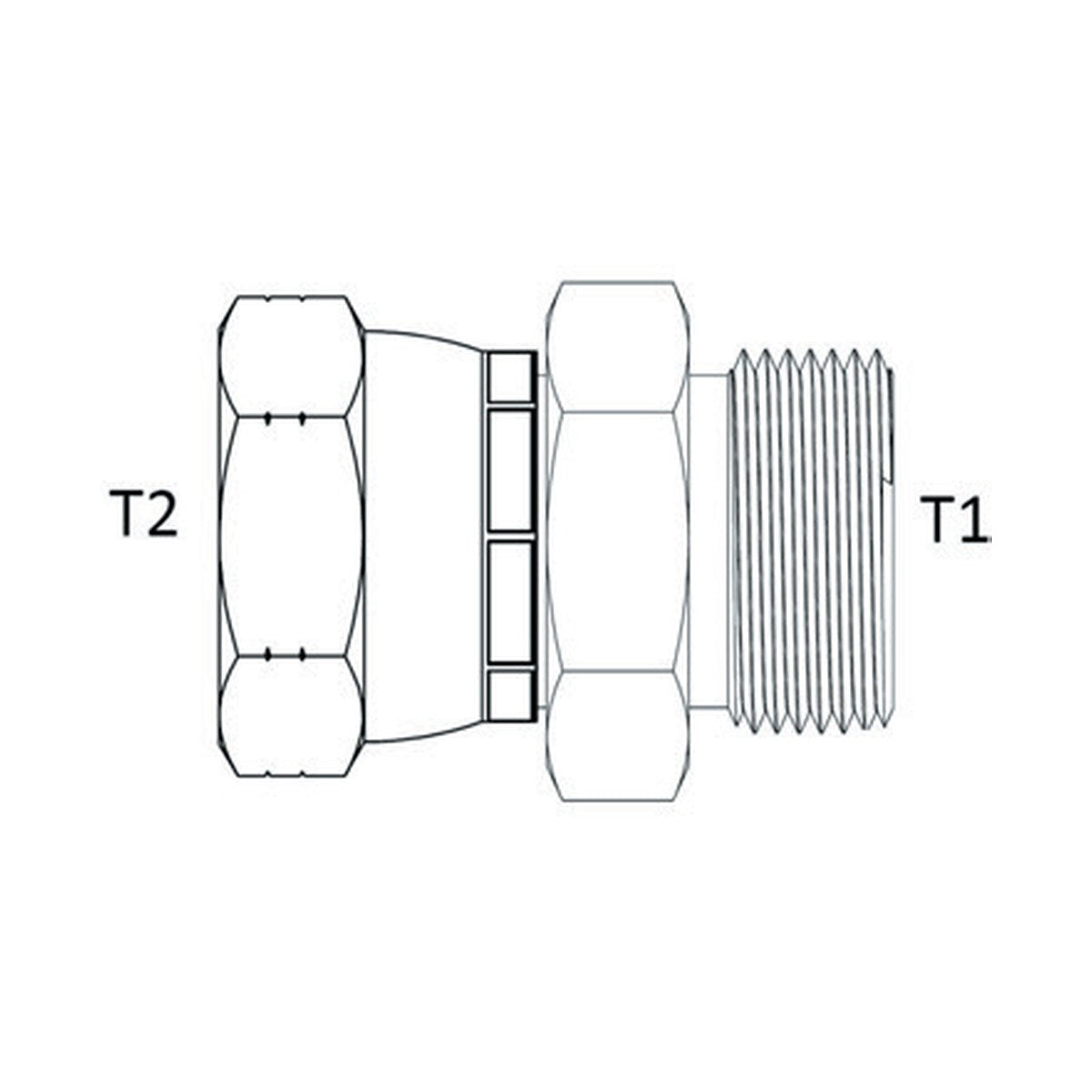 REDUCING BUSH | ORFS FEMALE SWIVEL X ORFS MALE - PRODUCT IMAGE