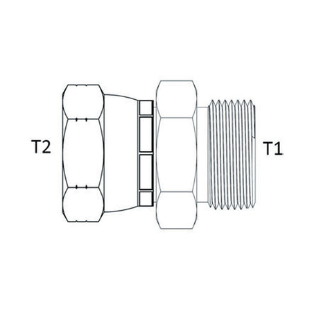 REDUCING BUSH | ORFS FEMALE SWIVEL X ORFS MALE - PRODUCT IMAGE
