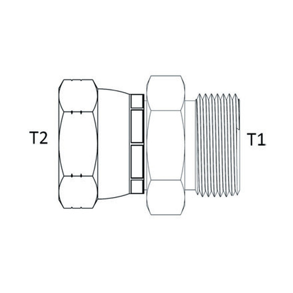 REDUCING BUSH | ORFS FEMALE SWIVEL X ORFS MALE - PRODUCT IMAGE