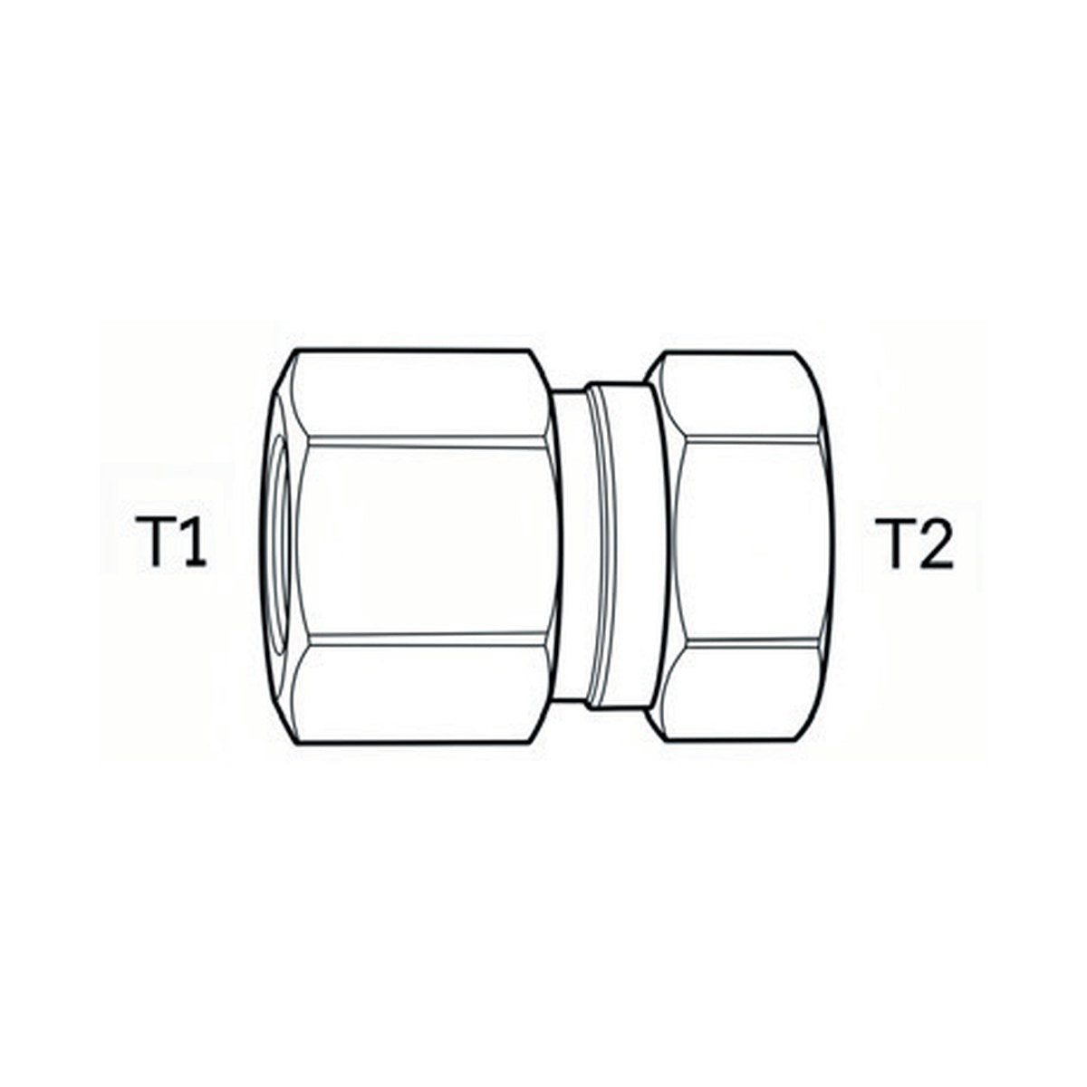 SWIVEL/SOLID | BSPP FEMALE SWIVEL X BSPT FEMALE SOLID - PRODUCT IMAGE