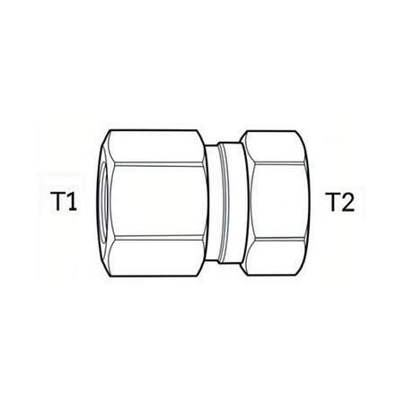 SWIVEL/SOLID | BSPP FEMALE SWIVEL X BSPT FEMALE SOLID - PRODUCT IMAGE