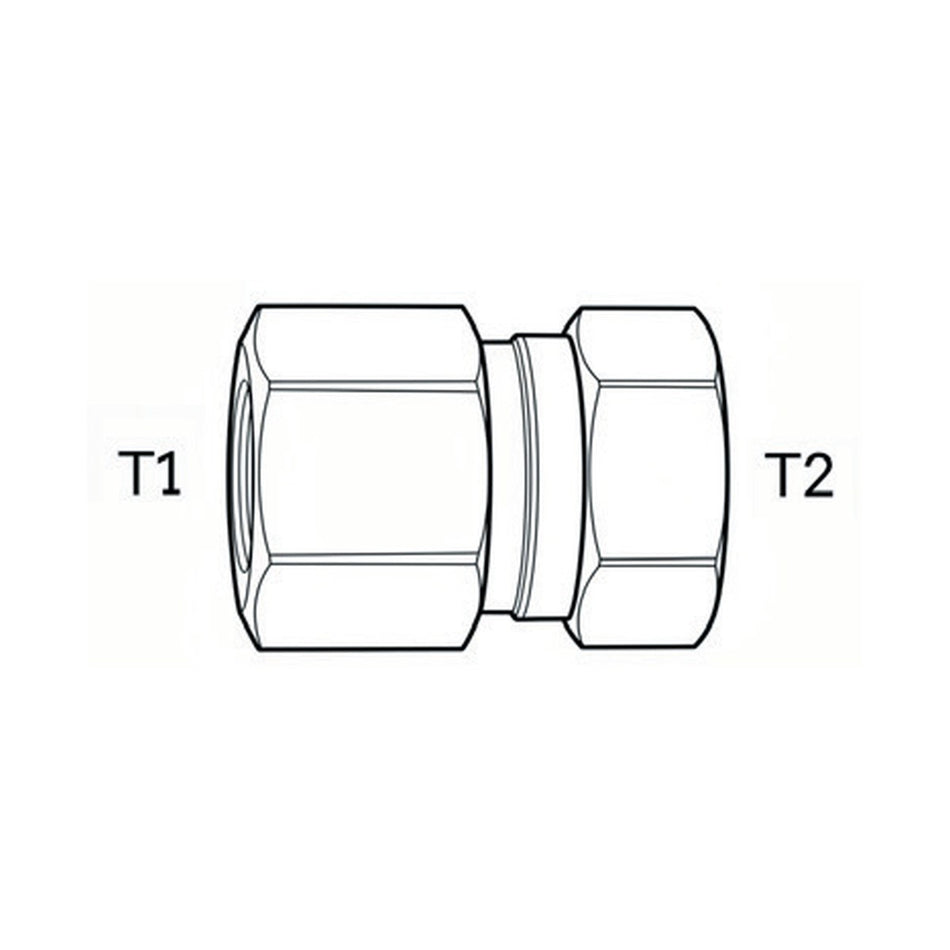 SWIVEL/SOLID | BSPP FEMALE SWIVEL X BSPT FEMALE SOLID - PRODUCT IMAGE