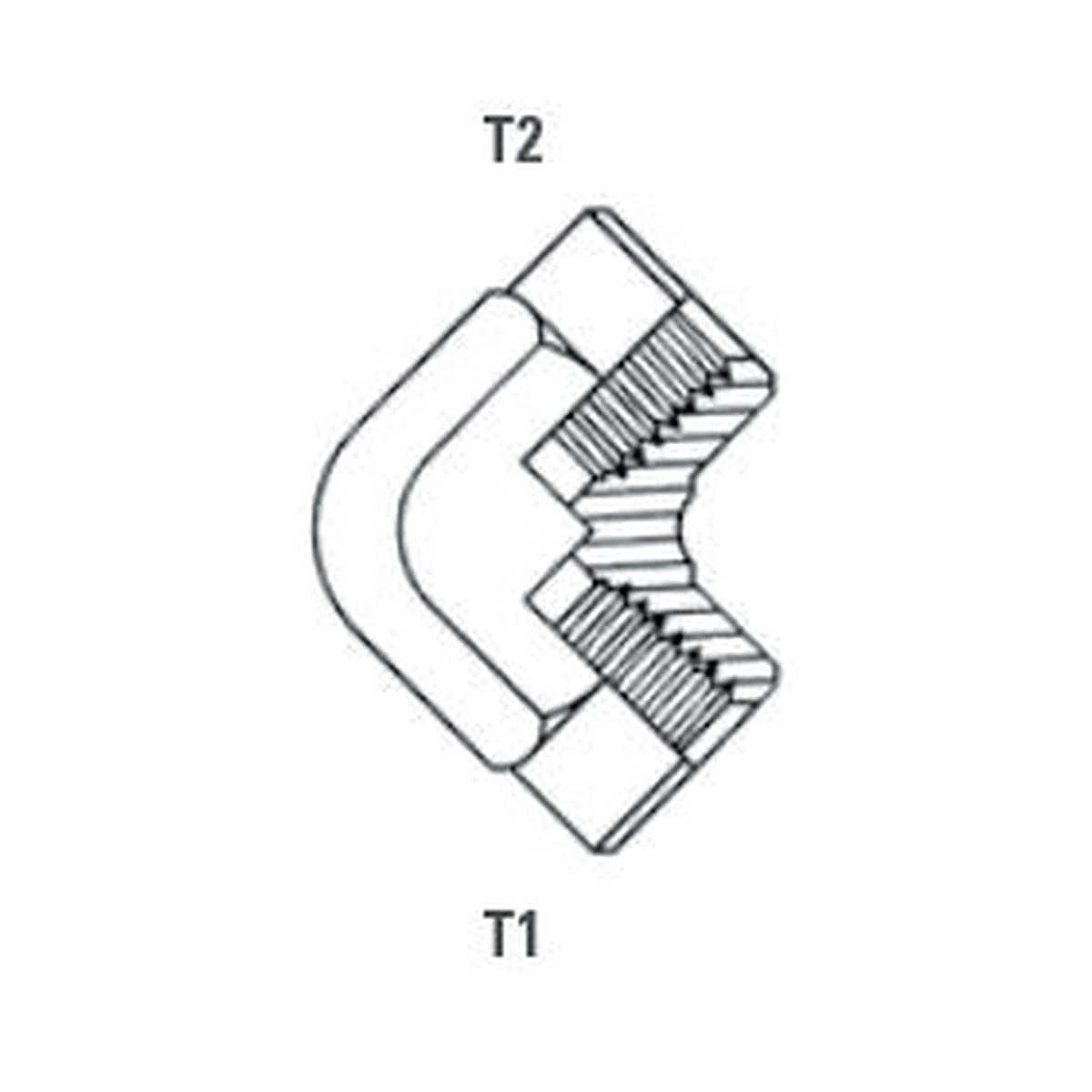ELBOW BLOCK | BSPT SOLID FEMALE - 90° - PRODUCT IMAGE