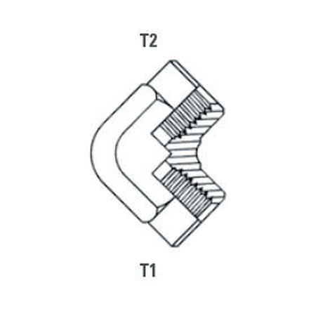 ELBOW BLOCK | BSPT SOLID FEMALE - 90° - PRODUCT IMAGE