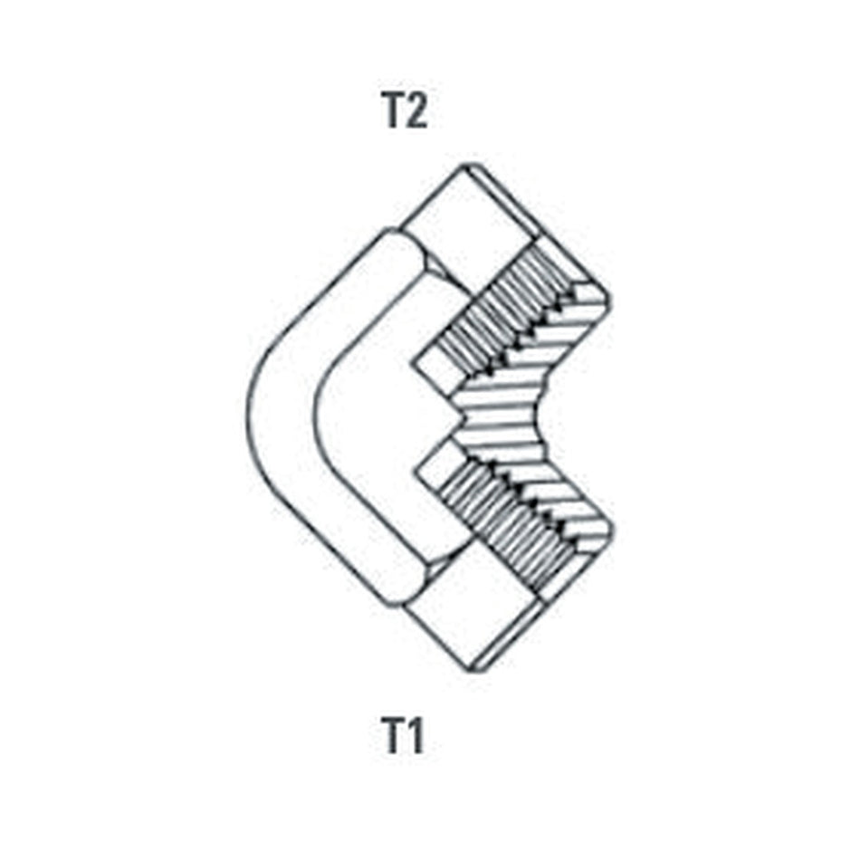 ELBOW BLOCK | BSPT SOLID FEMALE - 90° - PRODUCT IMAGE