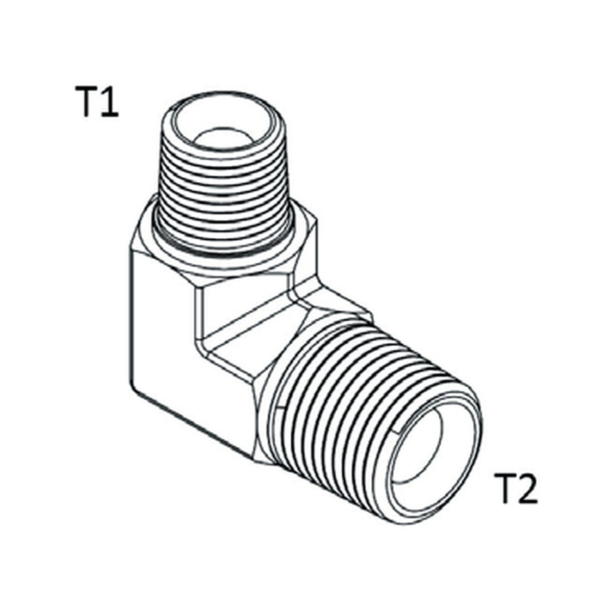 ELBOW BLOCK | BSPT MALE - 90° - PRODUCT IMAGE