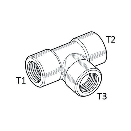 TEE PIECE | BSPP FEMALE SOLID - PRODUCT IMAGE