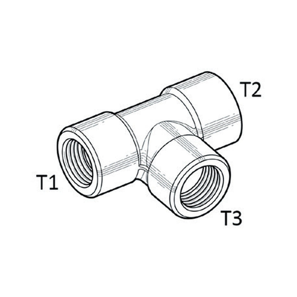 TEE PIECE | BSPP FEMALE SOLID - PRODUCT IMAGE