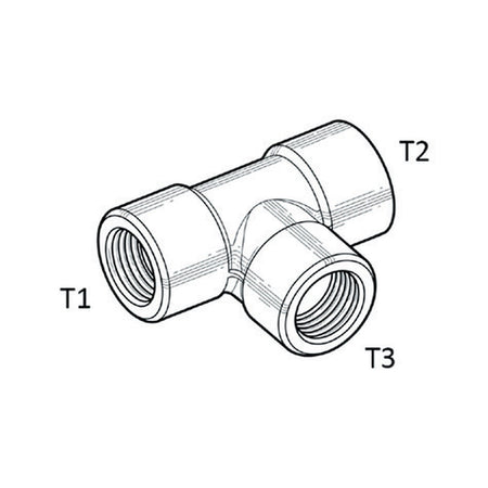 TEE PIECE | NPT FEMALE SOLID - PRODUCT IMAGE