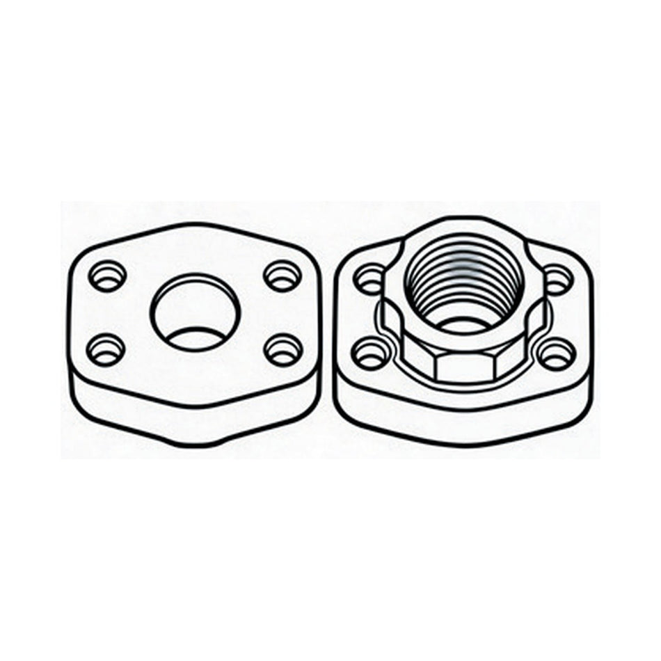 FLANGE BLOCK | CODE 62 FLANGE BLOCK X BSPP FEMALE - UNC - PRODUCT IMAGE