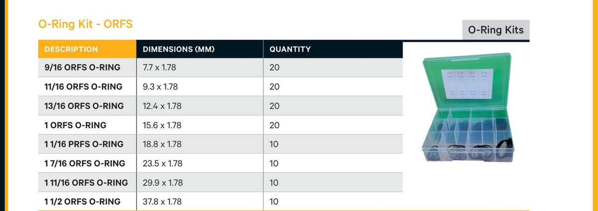 O-RING KITS | ORFS - CATALOGUE IMAGE